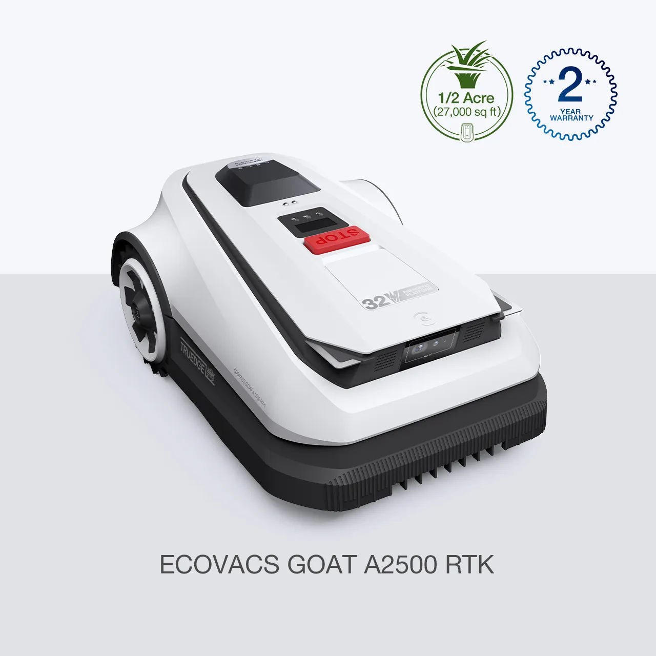 ECOVACS GOAT A2500 RTK Robot Lawn Mower, over 1/2 Acre (27,000 sq ft)